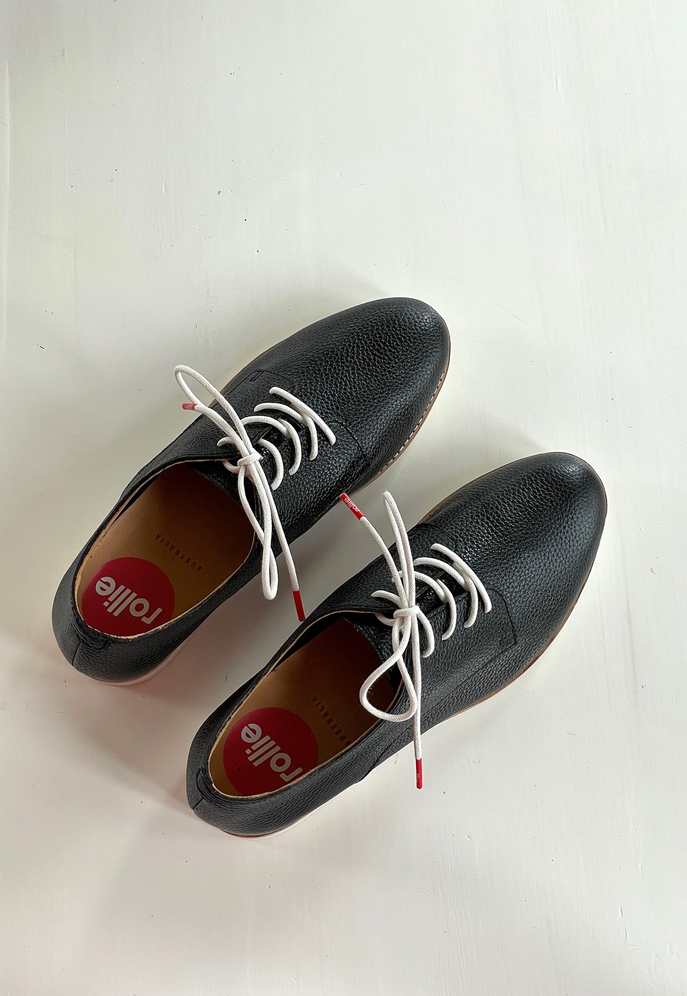 rollie - derby super soft black tumble